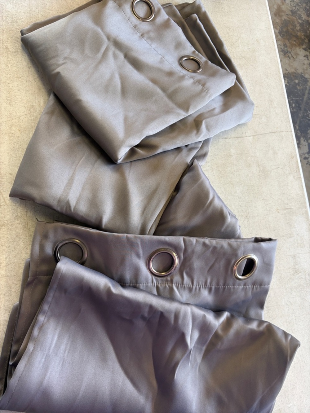 Grey SunZero Blackout Grommet 4 Pc Curtains